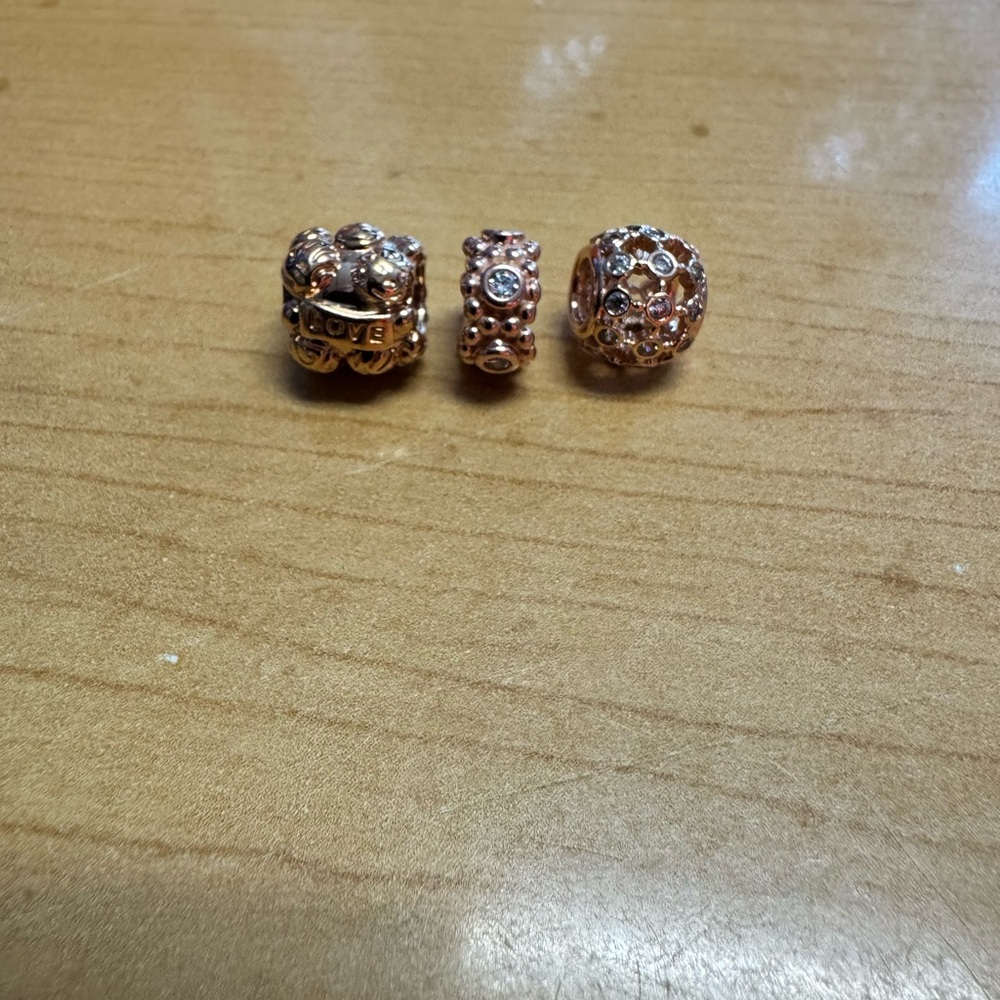 Genuine PANDORA Rose Gold Sparkle of Love Charm #781241CZ - Picture 3 of 3
